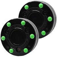 Algopix Similar Product 1 - Green Biscuit Roller Hockey Puck 2 Pack