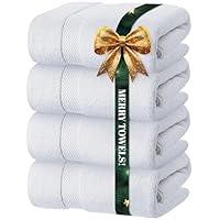 Algopix Similar Product 5 - White Classic Luxury Bath Towels Set of