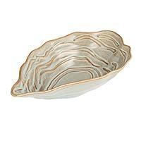 Algopix Similar Product 13 - Creative CoOp Oyster Shaped Stoneware