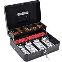 Algopix Similar Product 1 - INFUN Cash Box with Money Tray Durable