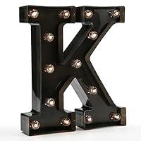 Algopix Similar Product 20 - Light Up Black Alphabet Marquee Letters