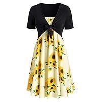 Algopix Similar Product 16 - VonVonCo Fashion Women Short Sleeve