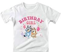 Algopix Similar Product 20 - ElixirStreet Birthday Girl Shirt Bluey