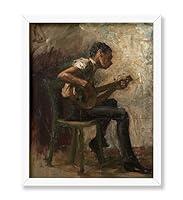 Algopix Similar Product 16 - Monem Art Vintage Boy Playing Banjo