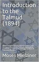 Algopix Similar Product 9 - Introduction to the Talmud 1894