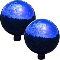 Algopix Similar Product 4 - Sunnydaze Blue Mirrored Surface Gazing