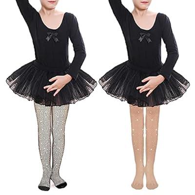 DIPUG Ballet Tights for Girls Dance Tights Toddler Ballet Tights Girls  Thick Soft Footed Kids Ballet Tights