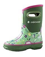 Algopix Similar Product 6 - OAKI Neoprene Boots, Green Floral 2Y