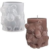 Algopix Similar Product 10 - Bear Candle Mold Bear Cylinder Mold