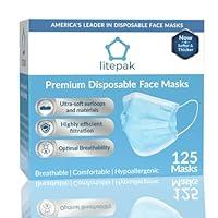 Algopix Similar Product 19 - Litepak 125Pack Disposable Face Mask