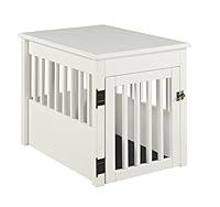 Algopix Similar Product 19 - BarkWood Pet Crate End Table  White
