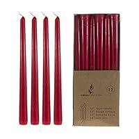 Algopix Similar Product 13 - Mega Candles 12 pcs Unscented Red Taper