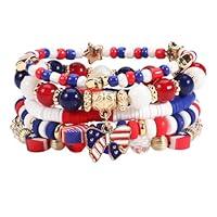 Algopix Similar Product 2 - Lonext American Flag Charm Stretch