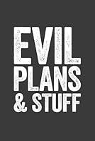 Algopix Similar Product 5 - Evil Plans And Stuff 6 x 9 Blank Lined