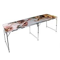 Algopix Similar Product 9 - 8 Folding Beer Pong Table with Bottle