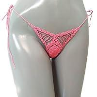 Algopix Similar Product 11 - Crochet extreme micro bikini bottom