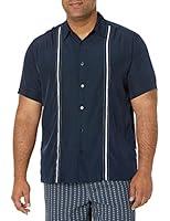 Algopix Similar Product 15 - Cubavera Mens Contrast Insert Stitching