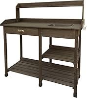 Algopix Similar Product 19 - Garden Bloom 729BL Wood Potting Bench