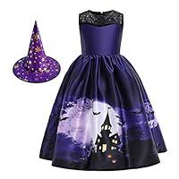 Algopix Similar Product 6 - HIHCBF Girls Halloween Witch Costume