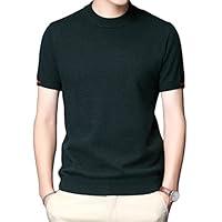 Algopix Similar Product 20 - Mens Basic Crew Neck Short Sleeve Mock