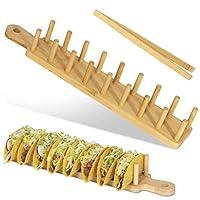 Algopix Similar Product 1 - Bamboo Taco Tray with Tong Sold ONLY