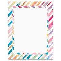 Algopix Similar Product 10 - Stripe Rainbow Letter Papers25 Sheets