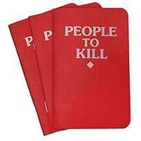 Algopix Similar Product 14 - People to Kill Memo Books in Red 3