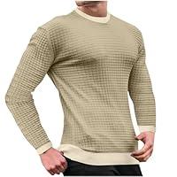 Algopix Similar Product 8 - Men Crewneck Sweatshirts Fashion Soild