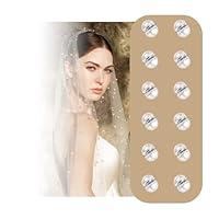 Algopix Similar Product 2 - LlifetimeU Bridal Pearl Veil Weights