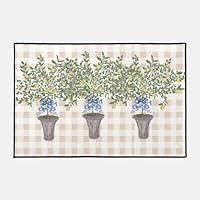 Algopix Similar Product 8 - Hand Painted Beige Lemon Tree Doormat