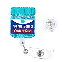 Algopix Similar Product 10 - Sana Sana Colita Badge Reel with Swivel