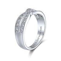 Algopix Similar Product 20 - Personalized Twist Pave Cubic Zirconia