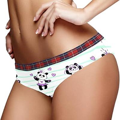 White Ivy Women's Breathable Cotton Thong Panties - 12 Multi Pack