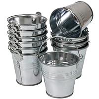 Algopix Similar Product 3 - GIFTEXPRESS 12 Pack Mini Metal Buckets