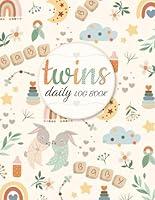 Algopix Similar Product 3 - Twins Daily Log Book Double Baby