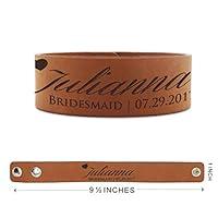 Algopix Similar Product 5 - Custom Engraved Wedding Party Bracelets