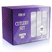 Algopix Similar Product 13 - Heavy Weight Plastic Silverware Set 