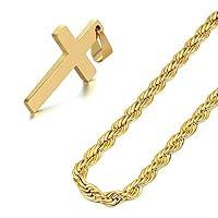 Algopix Similar Product 15 - QS Jewels Gold Cross Pendant Necklace