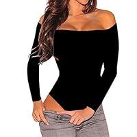 Algopix Similar Product 18 - Womens Sexy Off Shoulder Long Sleeve