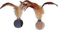 Algopix Similar Product 7 - Imperial Cat Feather Ball Catnip Duo Toy