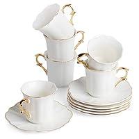 Algopix Similar Product 18 - BTaT Espresso Cups and Saucers 24