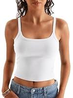 Algopix Similar Product 19 - Women Spaghetti Strap Crop Tops Summer