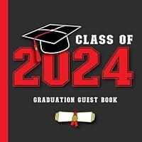 Algopix Similar Product 12 - Graduation Guest Book Class of 2024