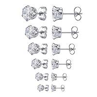 Algopix Similar Product 11 - Jstyle Stud Earrings for Women Mens