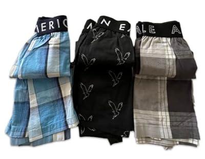 Best Deal for Men's American-Eagle 3-Pack AE Boxer Shorts XS X