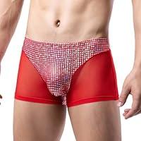 Algopix Similar Product 5 - Men Sexy Mesh Underwear Low Rise See