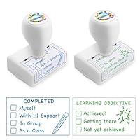 Algopix Similar Product 1 - 2 Pack Teacher Stamps Checkbox Grading