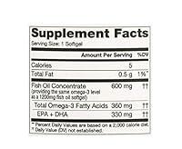 Algopix Similar Product 5 - Finest Nutrition HalftheSize Fish Oil