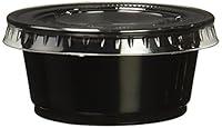 Algopix Similar Product 3 - Polar Ice Plastic Black Jello Shot Cups