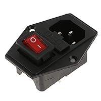 Algopix Similar Product 3 - Almencla 3Pin IEC320 Inlet Module Plug